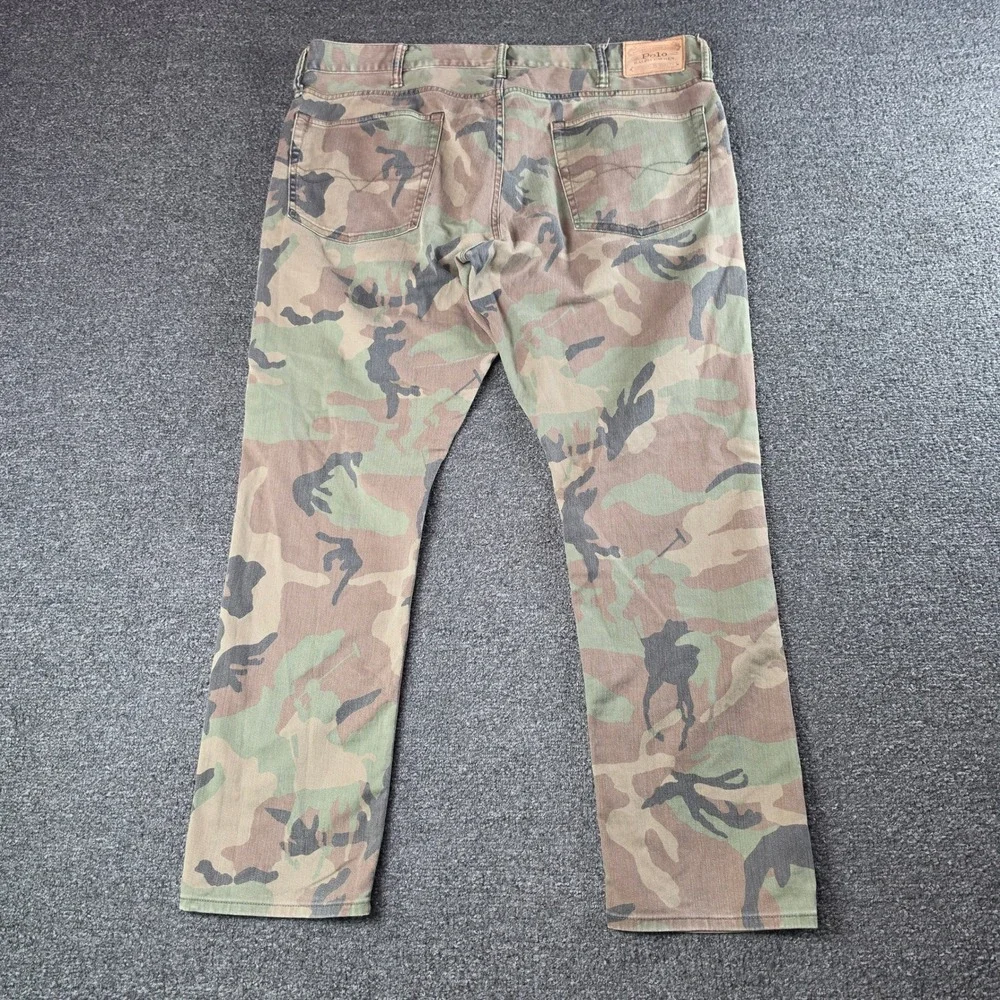Polo Ralph Lauren Sullivan Slim Camo Pants Mens 38x30 Woodland Camouflage Jeans